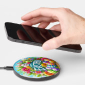 Cute spring/Easter bunny with egg Wireless Charger (Hand)
