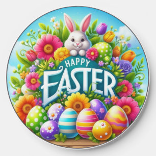 Cute spring/Easter bunny with egg Wireless Charger