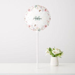 Cute Spring Flower Wildflower Bouquet Butterflies Balloon