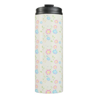 Cute Spring Flowers Design Thermal Tumbler