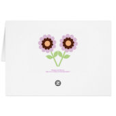 Cute spring owl holding a flower in her beak (Back Horizontal)