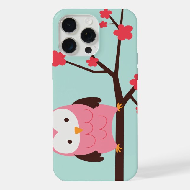 Cute Spring Owl Iphone Case (Back)