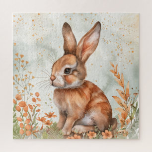 Cute Spring Rabbit Jigsaw Puzzle