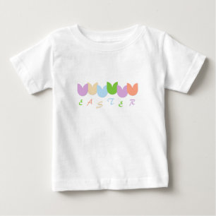 Cute Spring Tulips, 6-Letter Names Personalization Baby T-Shirt