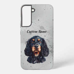 Cute Springer Spaniel Dog Pet Custom Name Samsung Galaxy S22+ Case