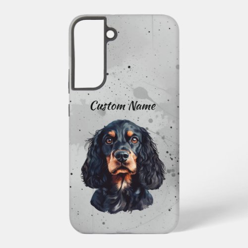 Cute Springer Spaniel  Dog Pet Custom Name Samsung Galaxy S22+ Case