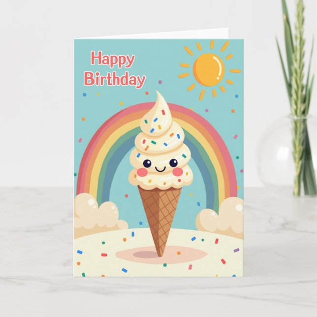 Cute Sprinkle Birthday Card (Front)