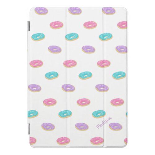 Cute Sprinkle Donuts Pattern Personalized iPad Pro Cover