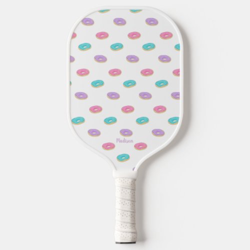 Cute Sprinkle Donuts Pattern Personalized Pickleball Paddle