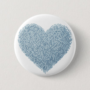 Cute Sprinkle Heart Baby Sprinkle Button
