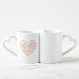 Cute Sprinkle Heart Baby Sprinkle Coffee Mug Set