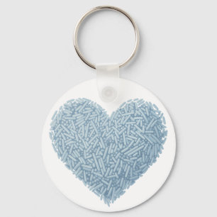Cute Sprinkle Heart Baby Sprinkle Keychain