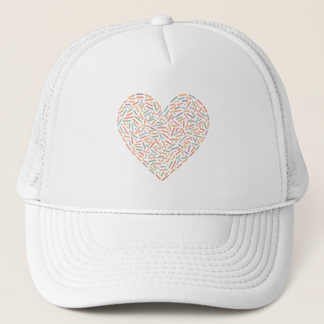 Cute Sprinkle Heart | Baby Sprinkle Trucker Hat (Front)