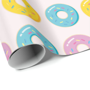 Cute Sprinkled Donuts Wrapping Paper