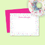 Cute Sprinkles Colorful Girly Stationery Note Card