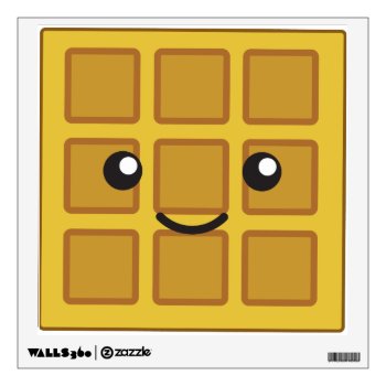 Cute Square Waffle Wall Decal by Egg_Tooth at Zazzle