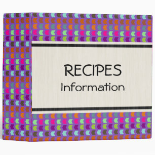 Cute Squares Modern Geometric Pattern 2 3 Ring Binder