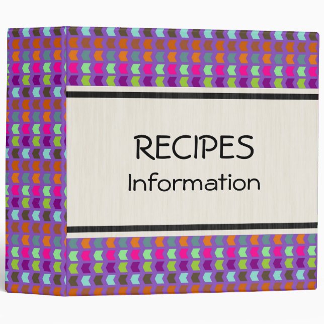 Cute Squares Modern Geometric Pattern 2 3 Ring Binder (Front/Spine)