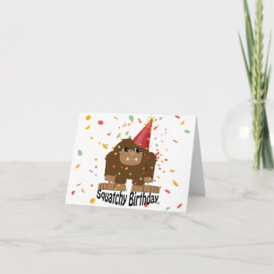 Cute Squatchy Birthday Bigfoot Card