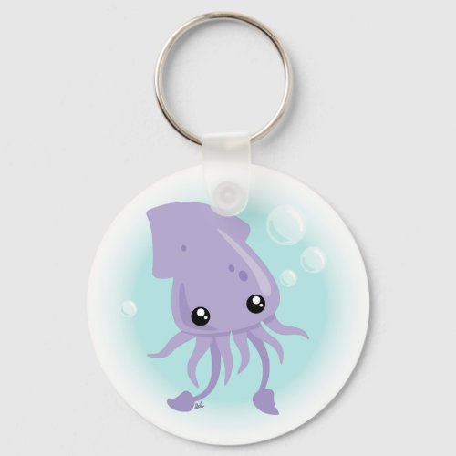 Cute Squid Keychain