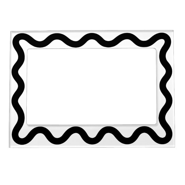 Cute Squiggly Magnetic Photo Frame (Front)