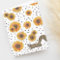 Cute Squirrel and Sunflowers Watercolor Blank