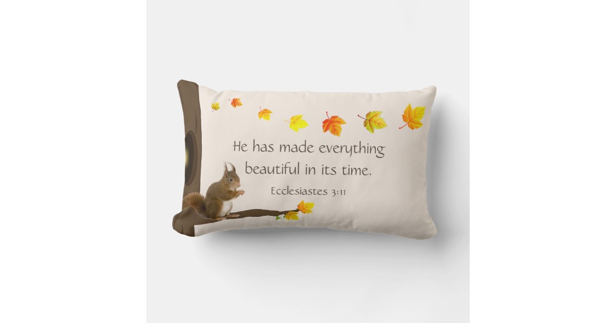 Autumn Leaves Lumbar Throw Pillow