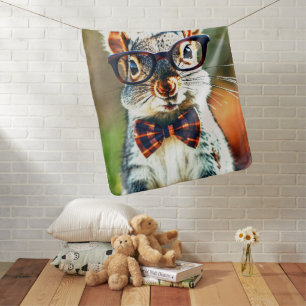 Cute Squirrel Baby Blanket