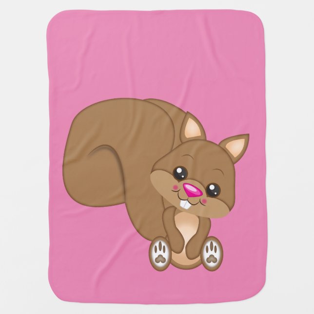 Cute Squirrel Blanket (Front)