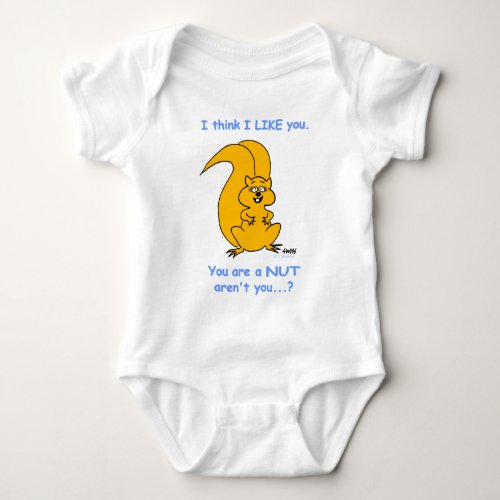 Cute Squirrel Cartoon Funny Baby Clothes Baby Bodysuit