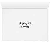 Cute Squirrel Checking in on You Card (Inside Horizontal (Bottom))