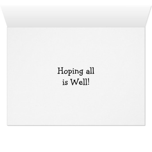 Cute Squirrel Checking in on You Card (Inside Horizontal (Bottom))