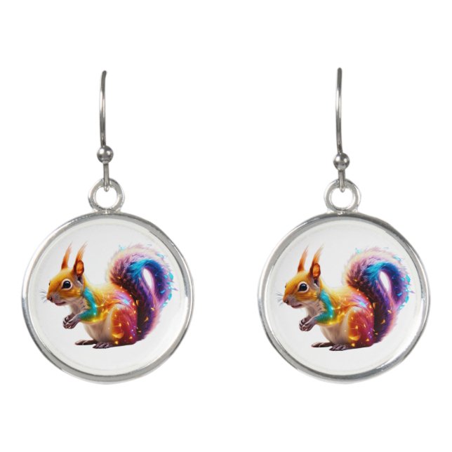 Cute Squirrel Earrings (Front)