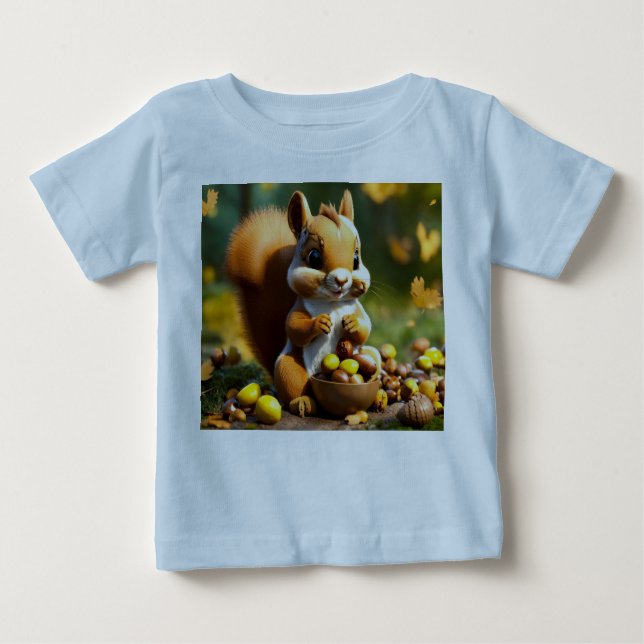 Cute Squirrel Edition Baby T-Shirt (Front)