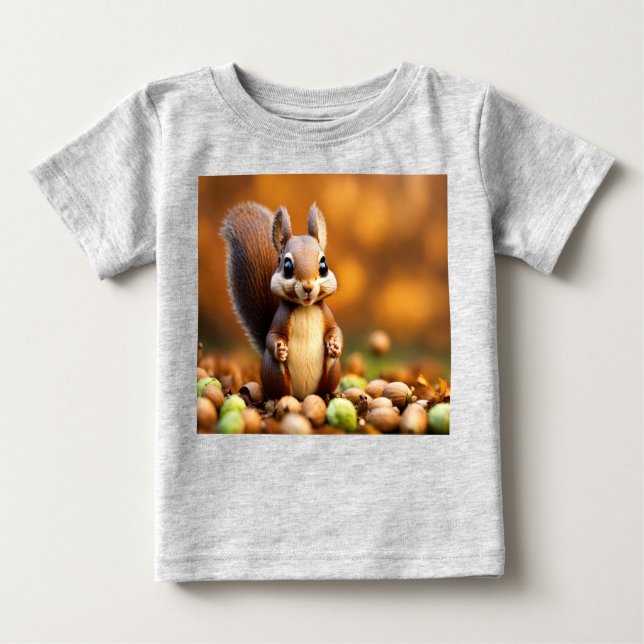 Cute Squirrel Edition Baby T-Shirt (Front)