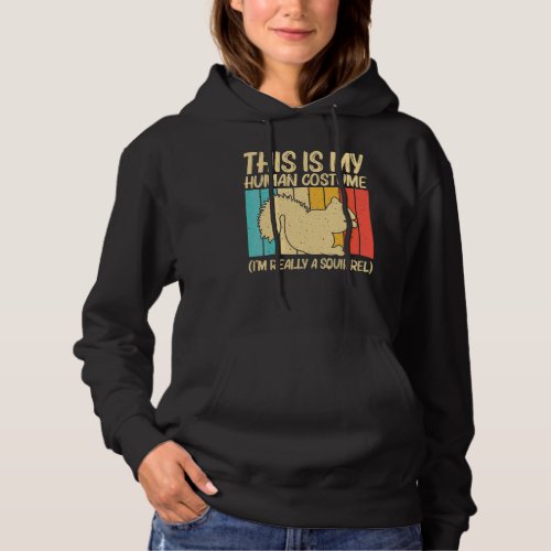 Cute Squirrel For Men Women Squirrel Pet Rodent   Hoodie