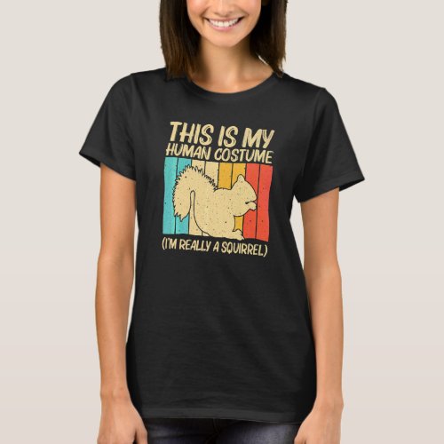 Cute Squirrel For Men Women Squirrel Pet Rodent T-Shirt