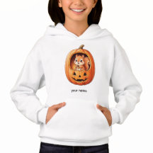 Cute Squirrel inside Halloween Pumpkin Jack o Lant