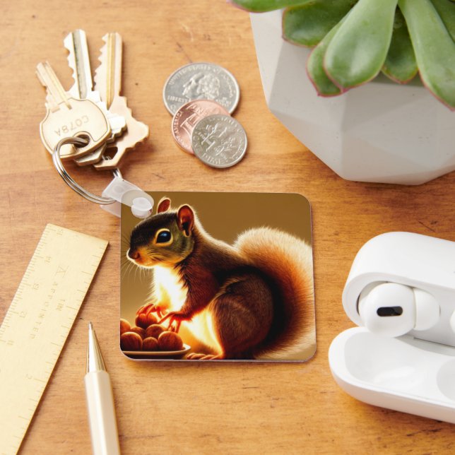 Cute Squirrel  Keychain (Desk)