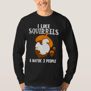 Cute Squirrel Kids Boys Girls Funny Animal Squirre T-Shirt