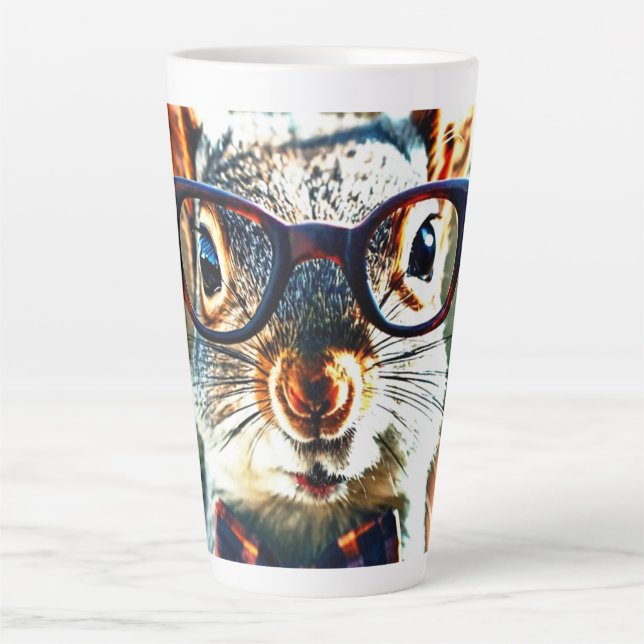 Cute Squirrel Latte Mug (Front)