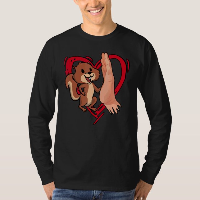 Cute Squirrel Love Squirrel Mom Squirrel Whisperer T-Shirt (Front)