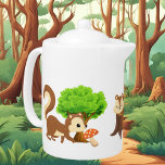 cute squirrel lovers animal teapot<br><div class="desc">cute squirrel lovers animal teapot</div>