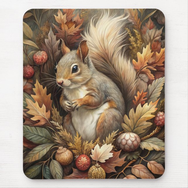Cute Squirrel Mouse Pad (Front)