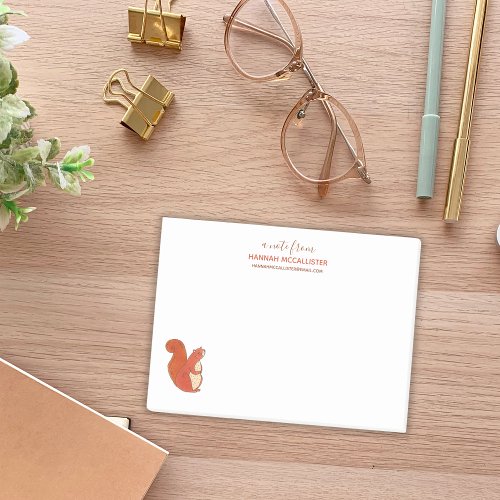 Cute Squirrel Name and Contact Note