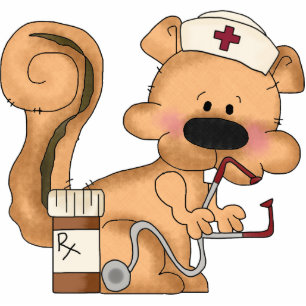Cute Squirrel Nurse Sculpture