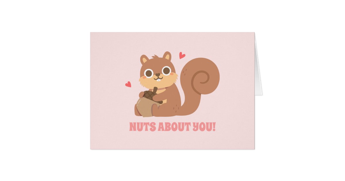 cute squirrel with nut cartoon