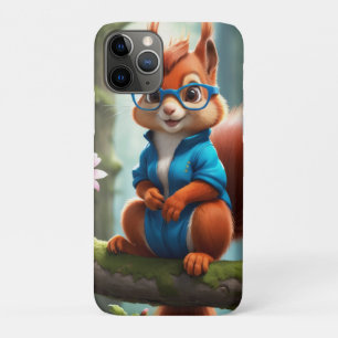 Cute Squirrel on the Branch of Tree-57400 iPhone 11 Pro Case