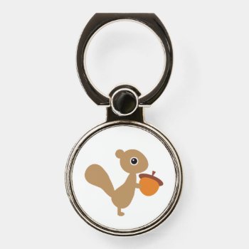 Cute Squirrel Phone Ring Stand by imaginarystory at Zazzle