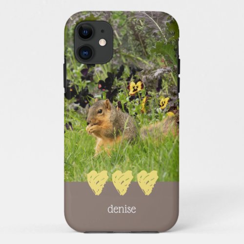 Cute Squirrel Photo iPhone 11 Case